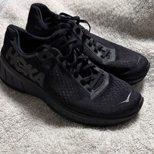 Hoka  cavu Jet Black Athletic Sneakers.